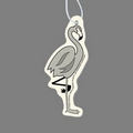 Paper Air Freshener Tag W/ Tab - Flamingo